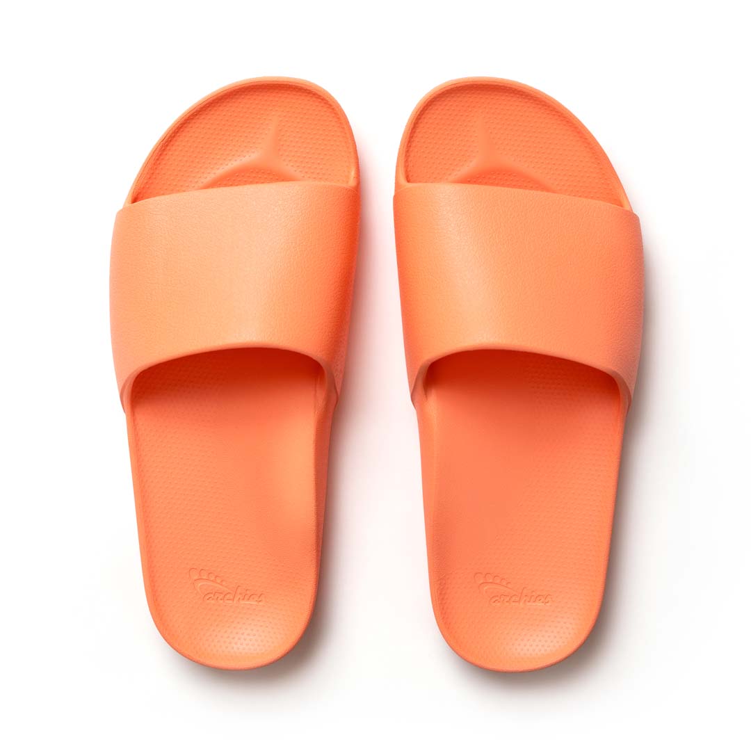 Slides With Arch Support - Archie's Footwear in 2024  Womens slides,  Comfortable flip flops, Most comfortable shoes