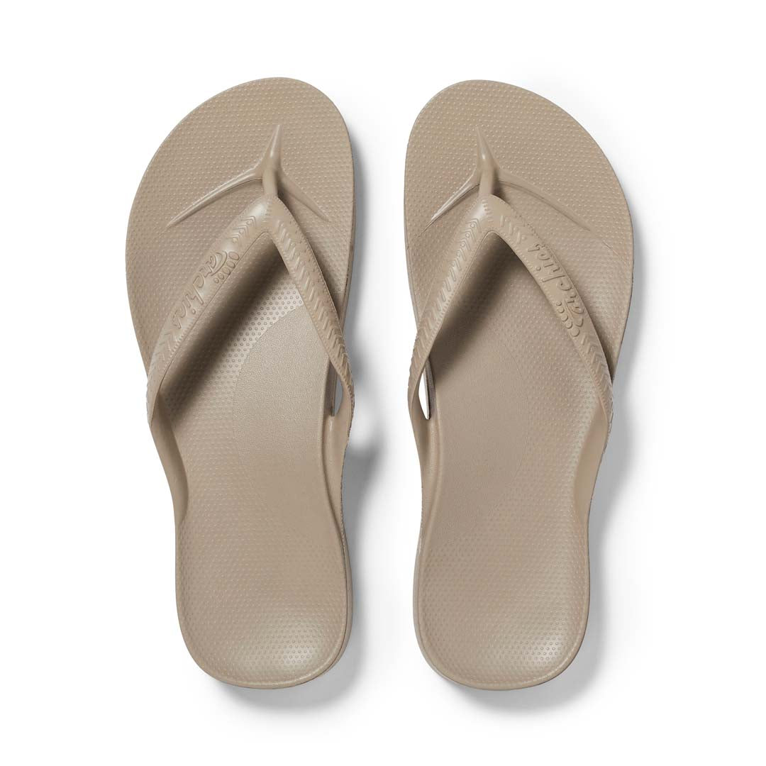Archies, Shoes, Archies Taupe Flip Flops With Arch Support Size 7