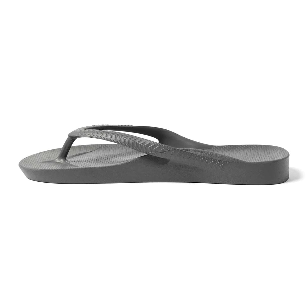 Arch Support Flip Flops - Classic - Charcoal – Archies