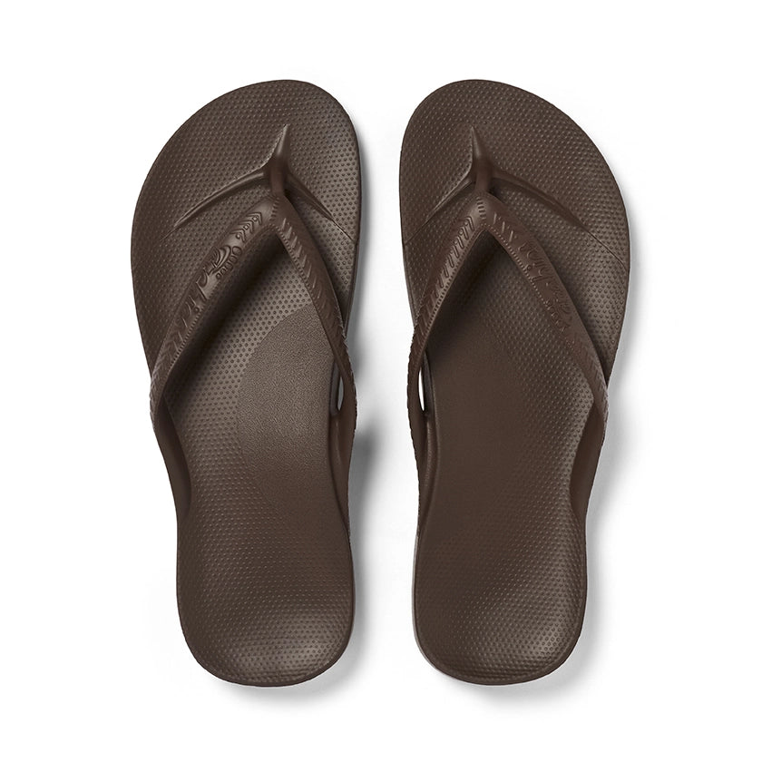 Arch Support Flip Flops - Classic - Brown 