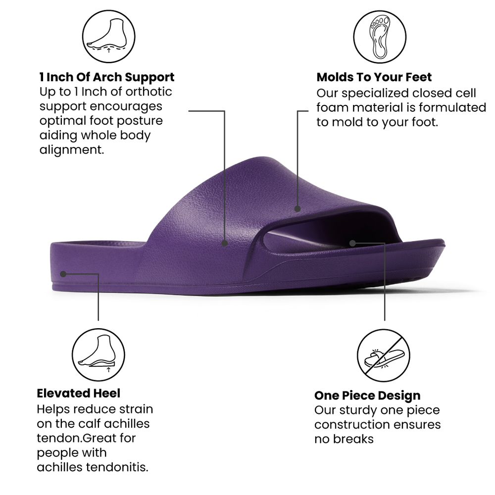  Arch Support Slides - Classic - Acai Purple 