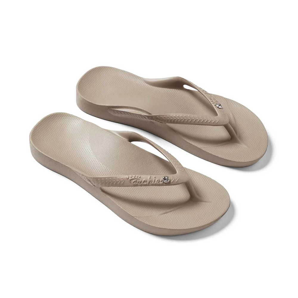 Arch Support Flip Flops - Classic - Crystal Taupe – Archies Arch Support Flip Flops - Classic - Crystal Taupe – Archies