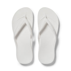 Arch Support Flip Flops - Classic - White